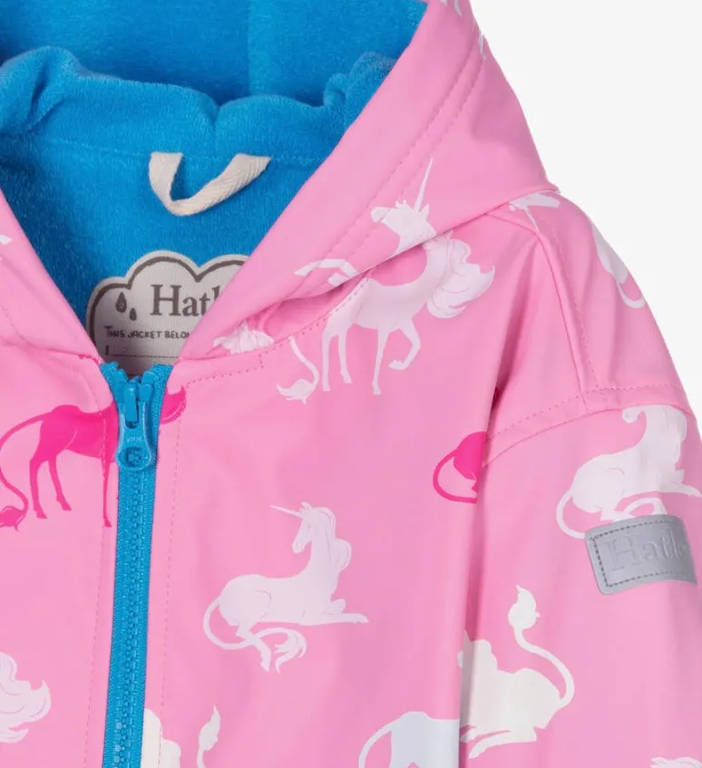 Hatley Mystical Unicorns Zip Up Splash Jacket: Size 2 to 12 Years