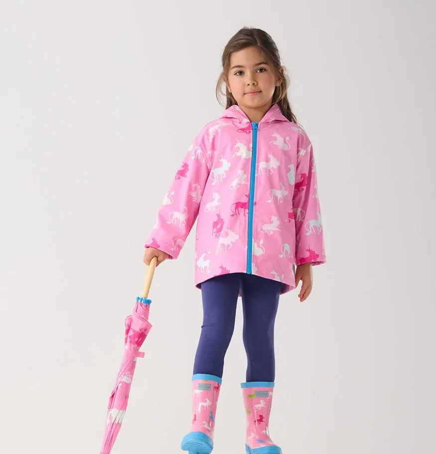 Hatley Mystical Unicorns Zip Up Splash Jacket: Size 2 to 12 Years