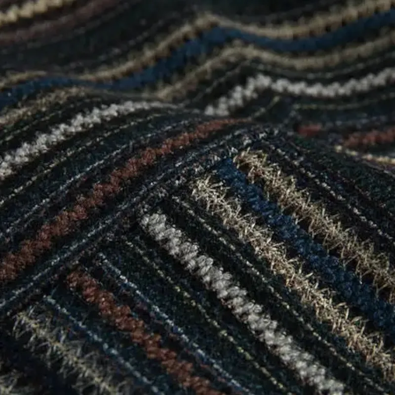 Heavy weight woolen patchwork over-shirt