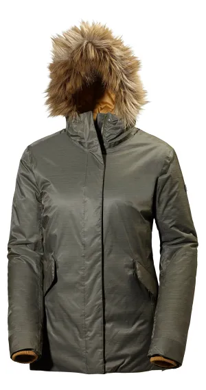 Helly Hansen W Hilton 2 Parka Jacket-Olive Night