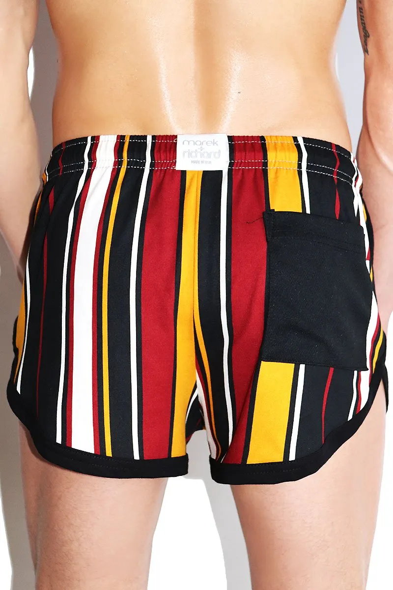 Heritage Running Shorts-Red