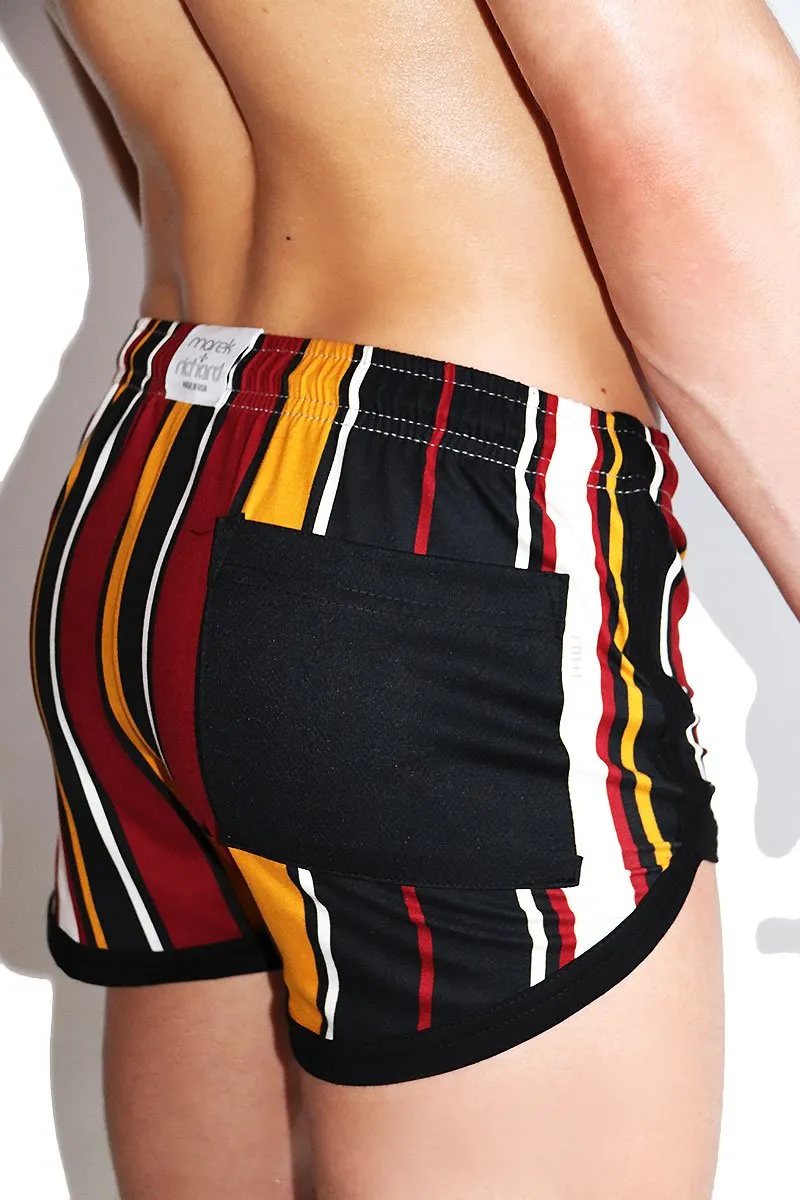 Heritage Running Shorts-Red