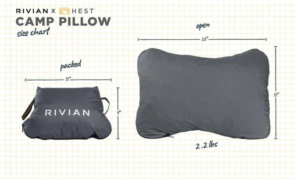 HEST| Rivian x Hest Camp Pillow