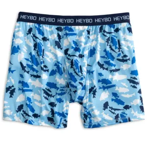 Heybo Outdoors: Freshwater Flage Boxer Briefs- Blue