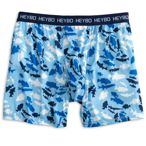 Heybo Outdoors: Freshwater Flage Boxer Briefs- Blue
