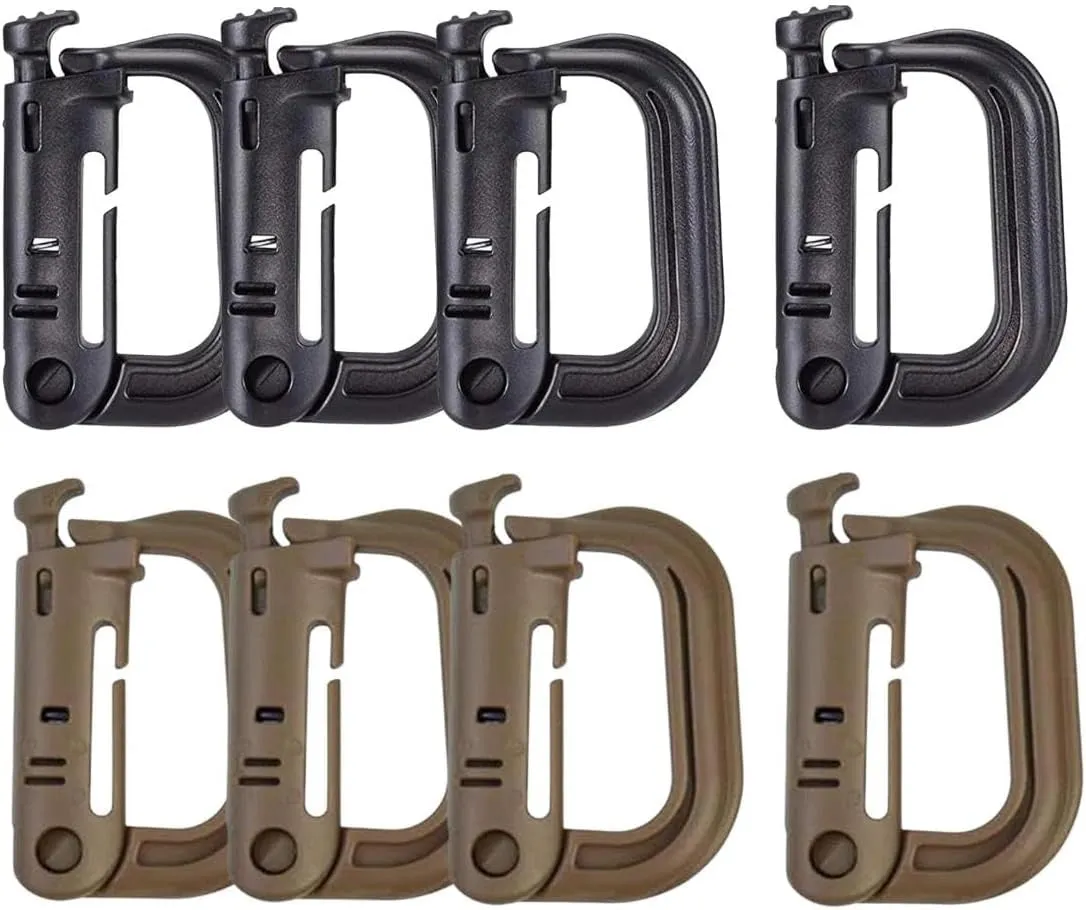 High Quality D-Shaped Tactical Carabiner Climbing Hiking