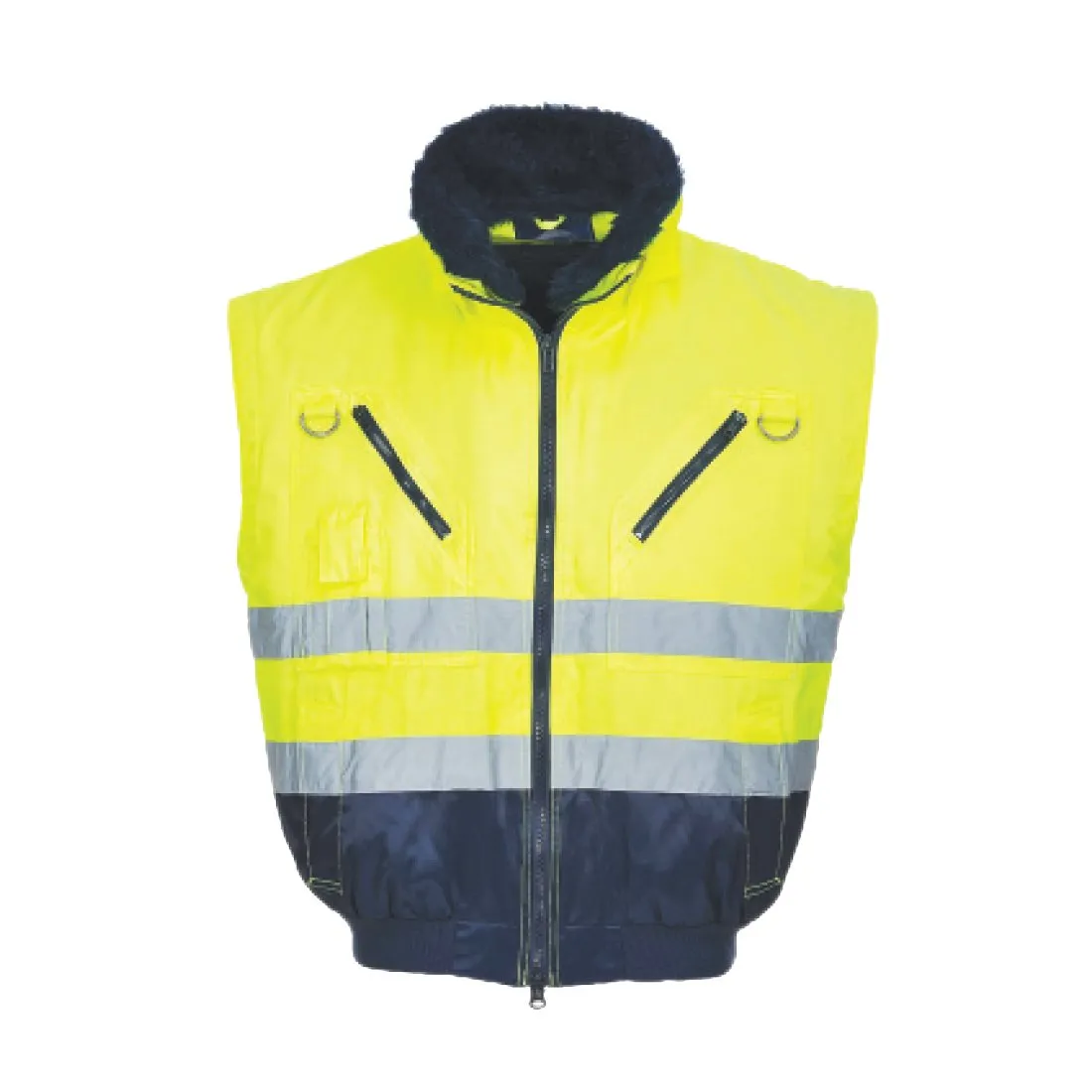 High Visibility 3-In-1 Pilot Jacket - Lime - 4X