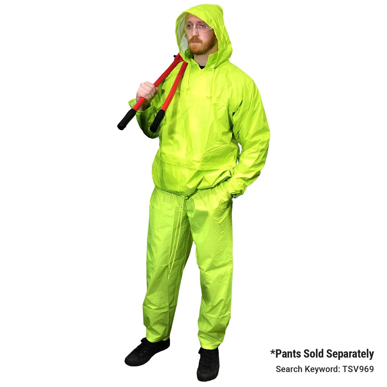 High Visibility Classic Rain Jacket - Lime - Large