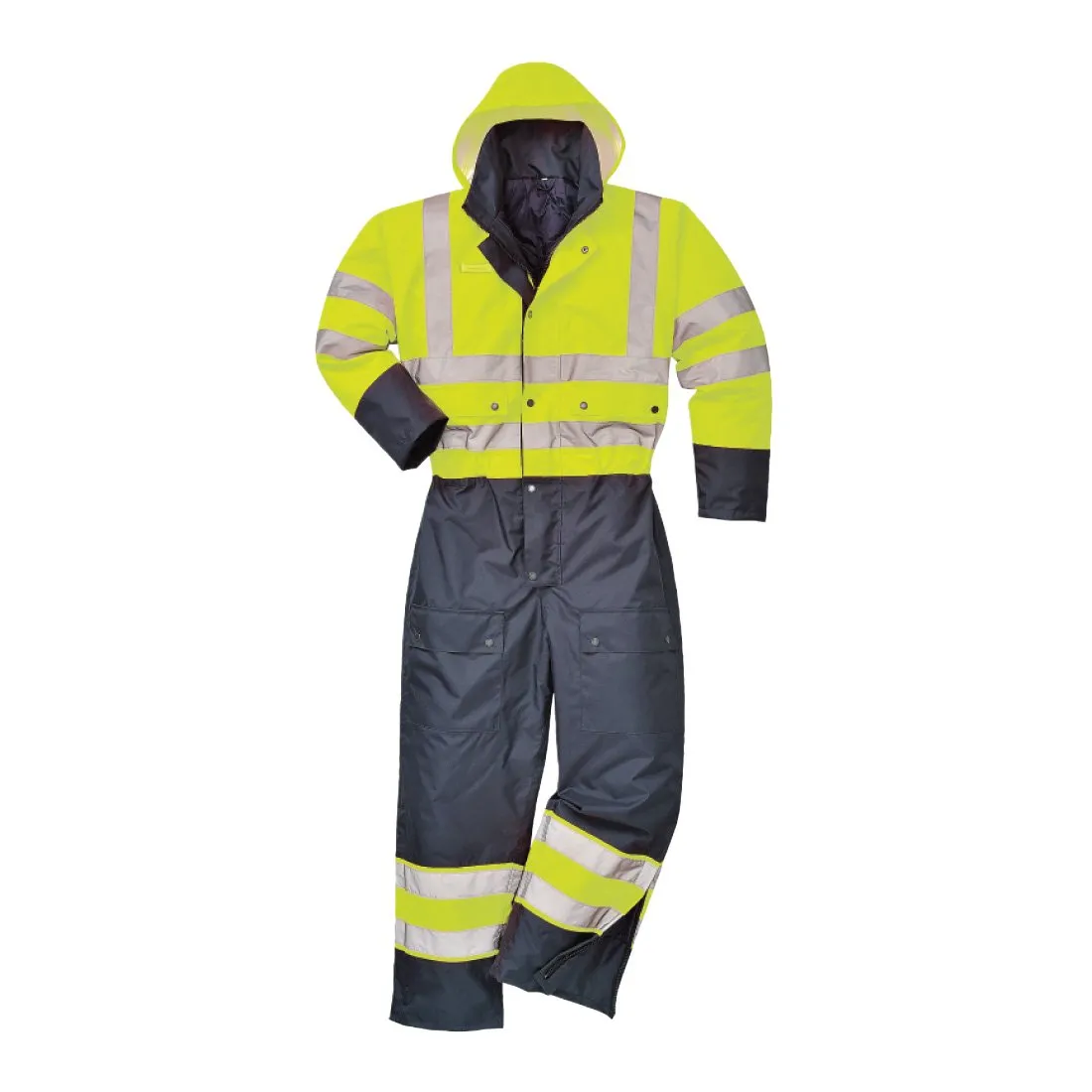 High Visibility Winter Lined Coverall (lime) - 4X