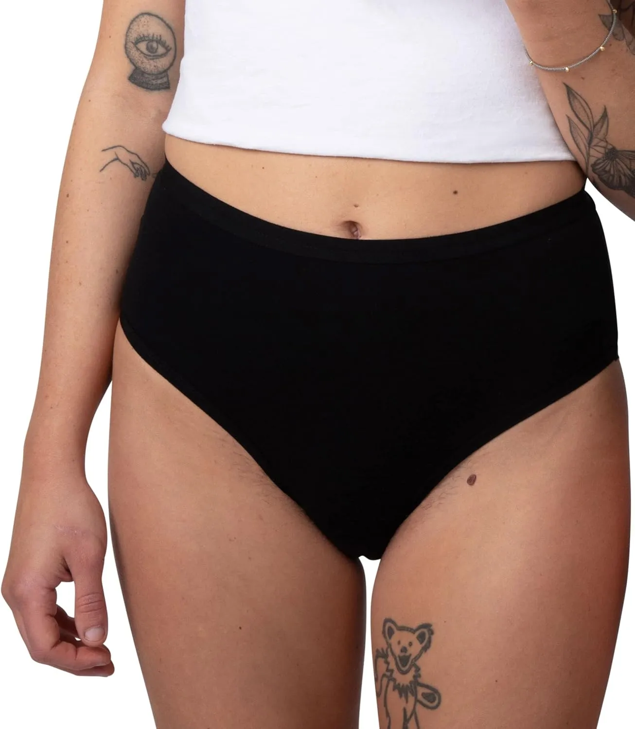 High Waisted Underwear For Women, Breathable Ladies Briefs