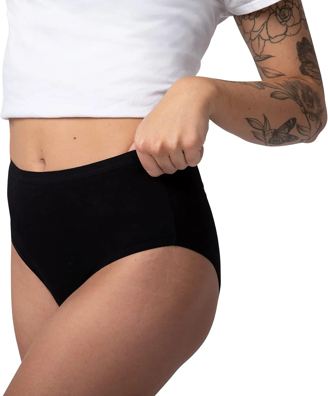 High Waisted Underwear For Women, Breathable Ladies Briefs