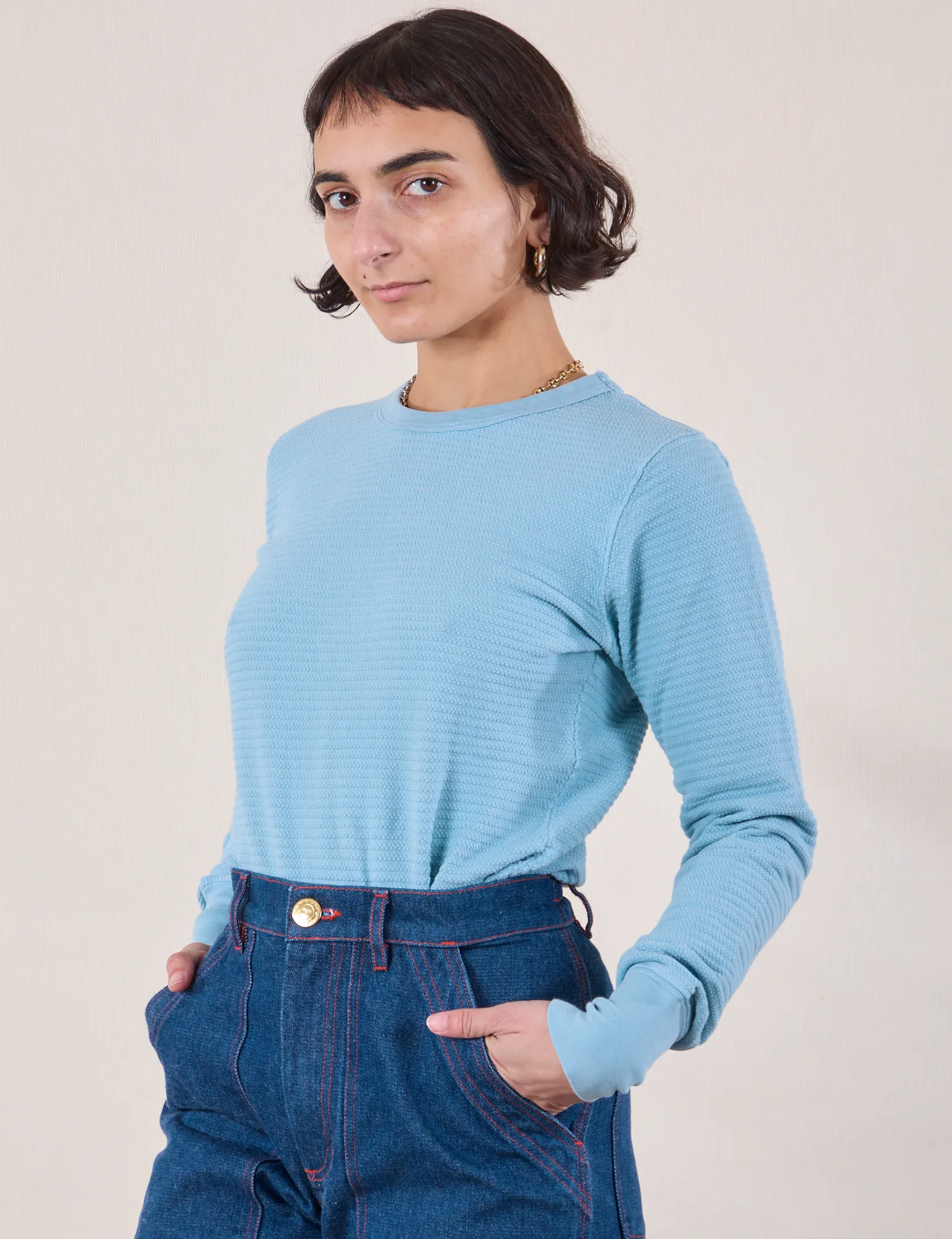 Honeycomb Thermal - Baby Blue