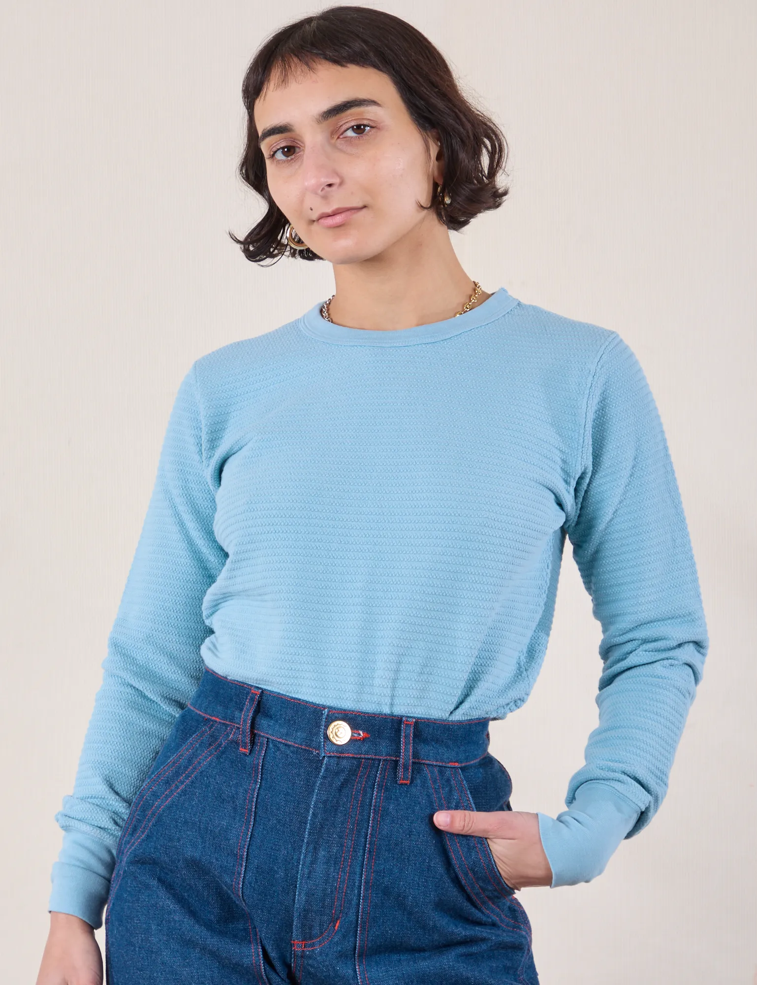 Honeycomb Thermal - Baby Blue