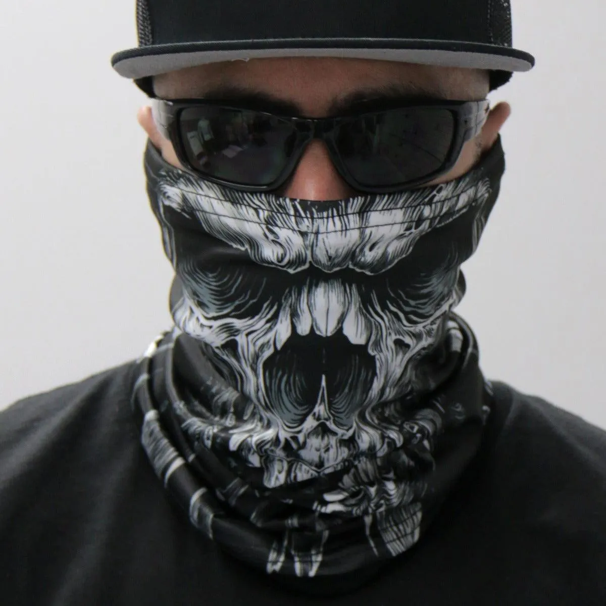 Hot Leathers Shredder Skull Neck Gaiter Mask