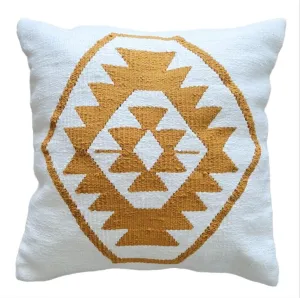 Hugo Mustard Throw Pillow