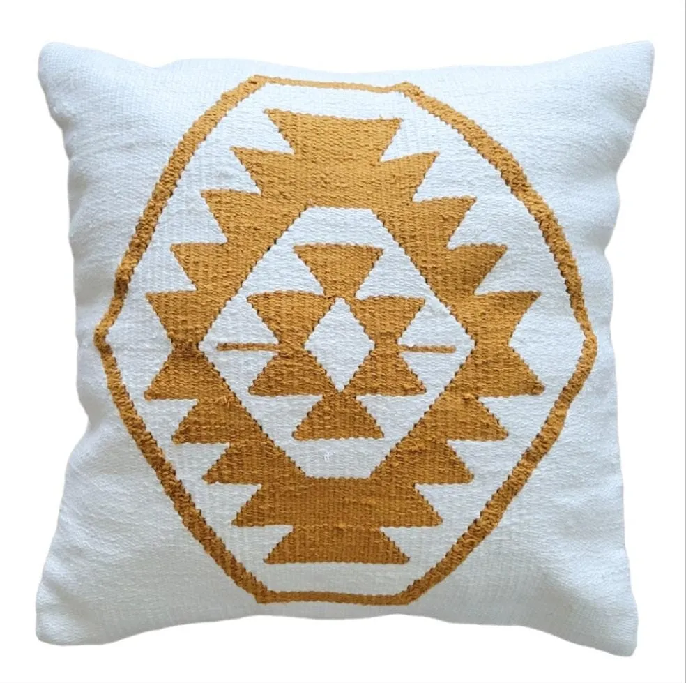 Hugo Mustard Throw Pillow
