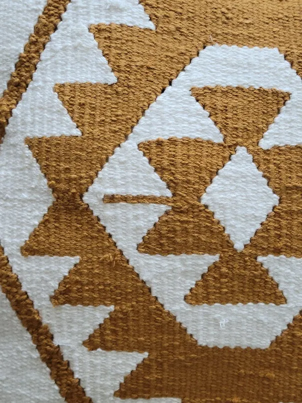Hugo Mustard Throw Pillow