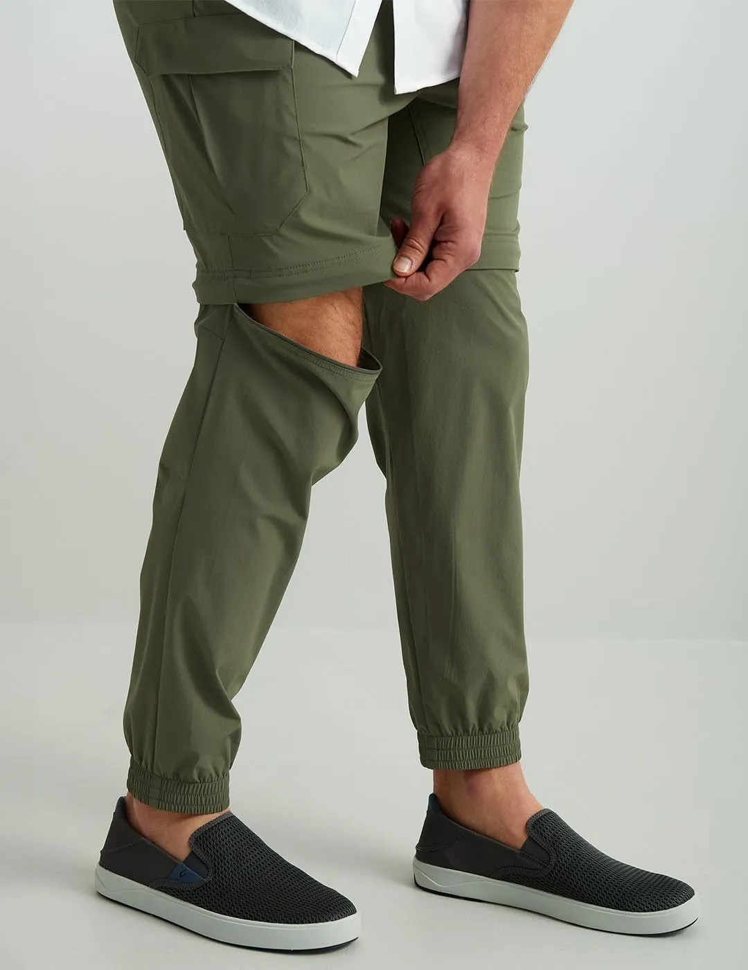 HUK Creekbed Convertible, Performance Zip Off Fishing Pants for Men