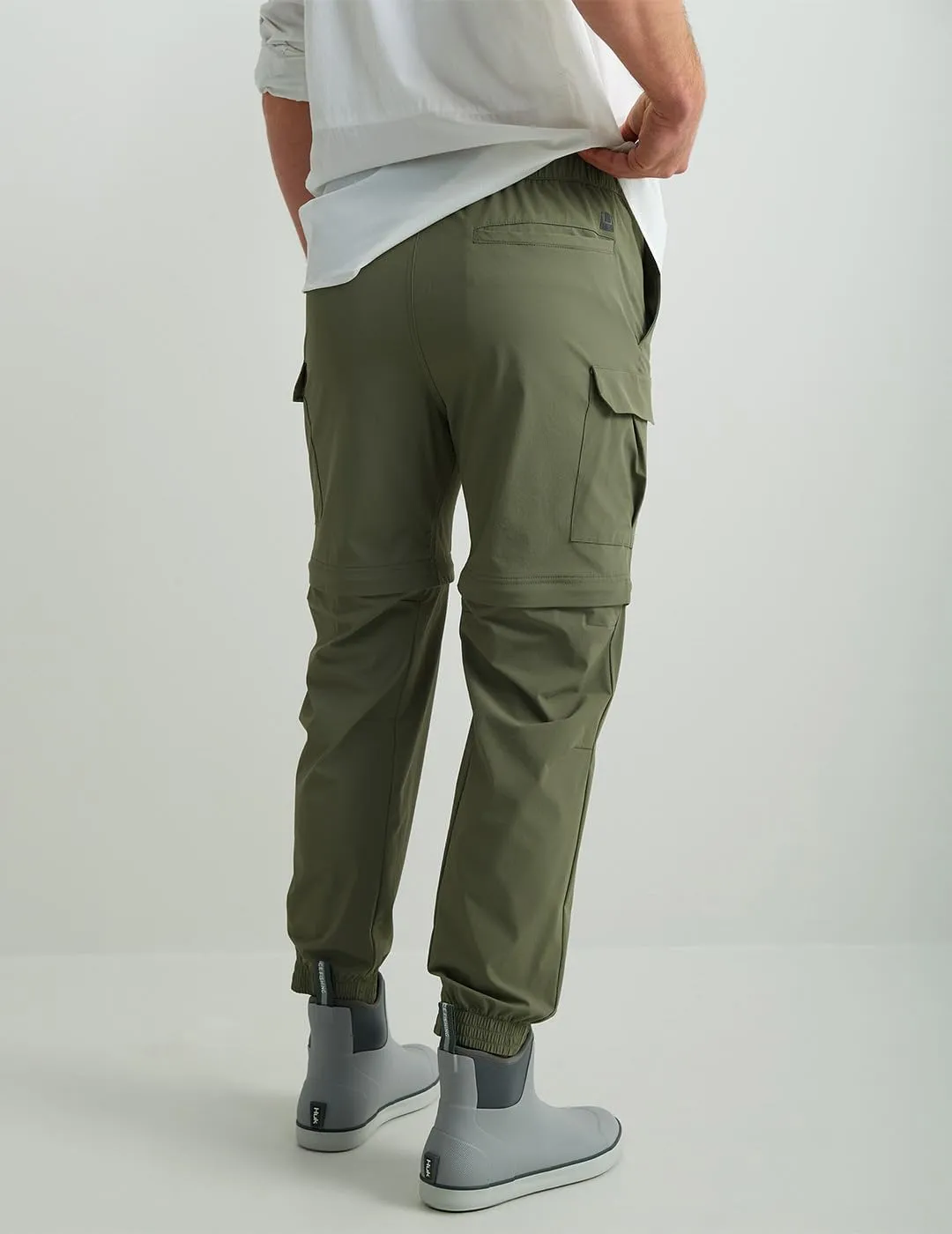 HUK Creekbed Convertible, Performance Zip Off Fishing Pants for Men
