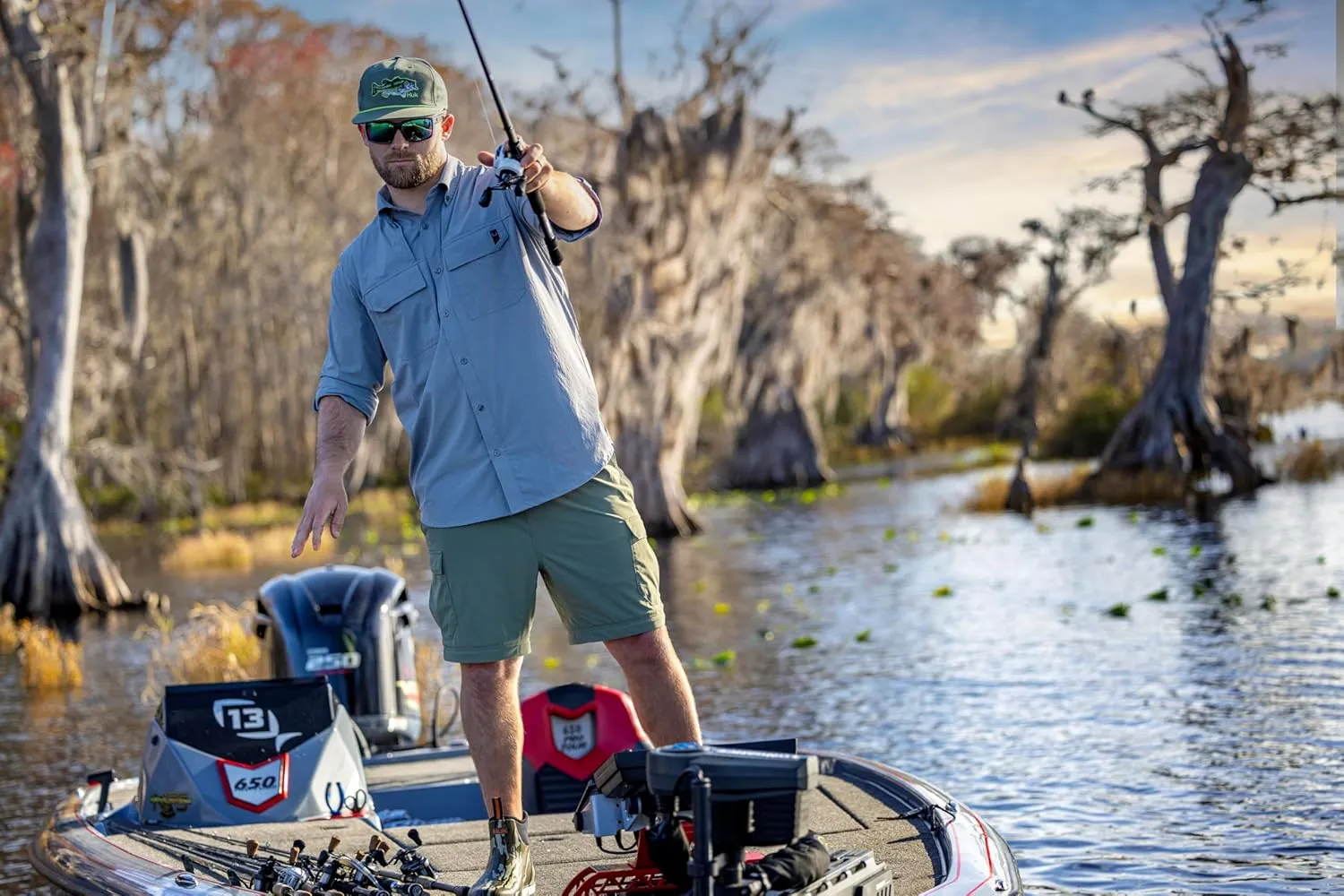 HUK Creekbed Convertible, Performance Zip Off Fishing Pants for Men