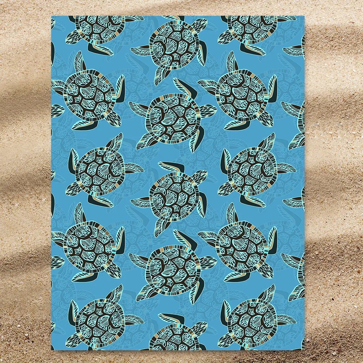 I Sea Turtles Extra Large Towel