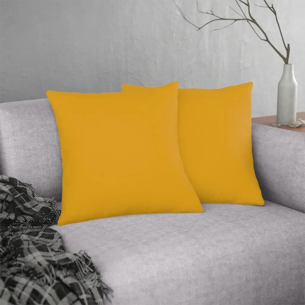 Indoor Or Outdoor Throw Pillow For Home Or Housewarming Gift, Golden Y