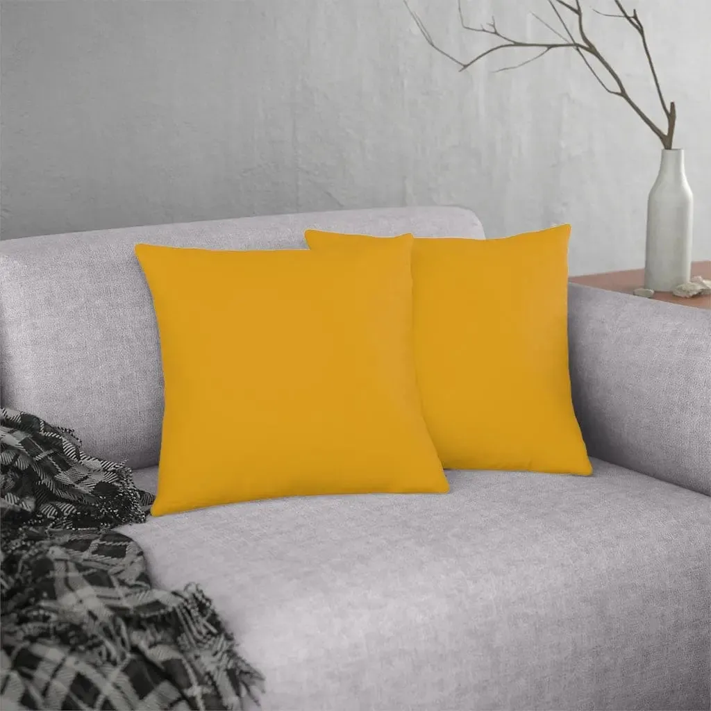 Indoor Or Outdoor Throw Pillow For Home Or Housewarming Gift, Golden Y
