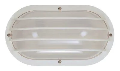 Interglobal Products Nautical-Style Ceiling / Wall Light Fixture White 10X5X3-7/8 Inch  1 13-Watt Cfl Lamp (Included)