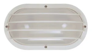 Interglobal Products Nautical-Style Ceiling / Wall Light Fixture White 10X5X3-7/8 Inch  1 13-Watt Cfl Lamp (Included)