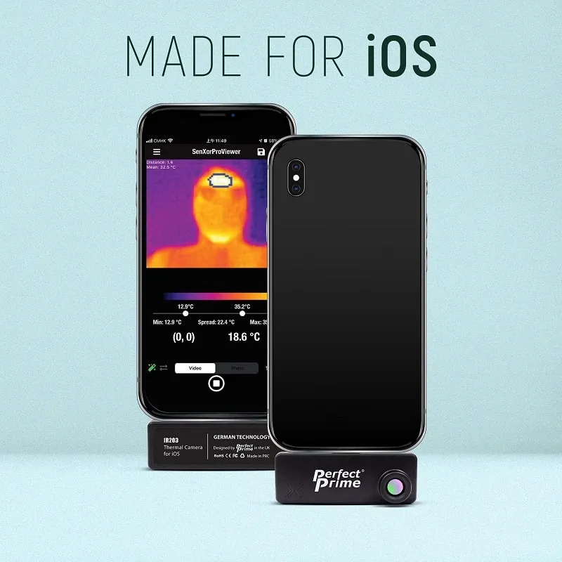 IR203 Thermal Camera for iOS Phones
