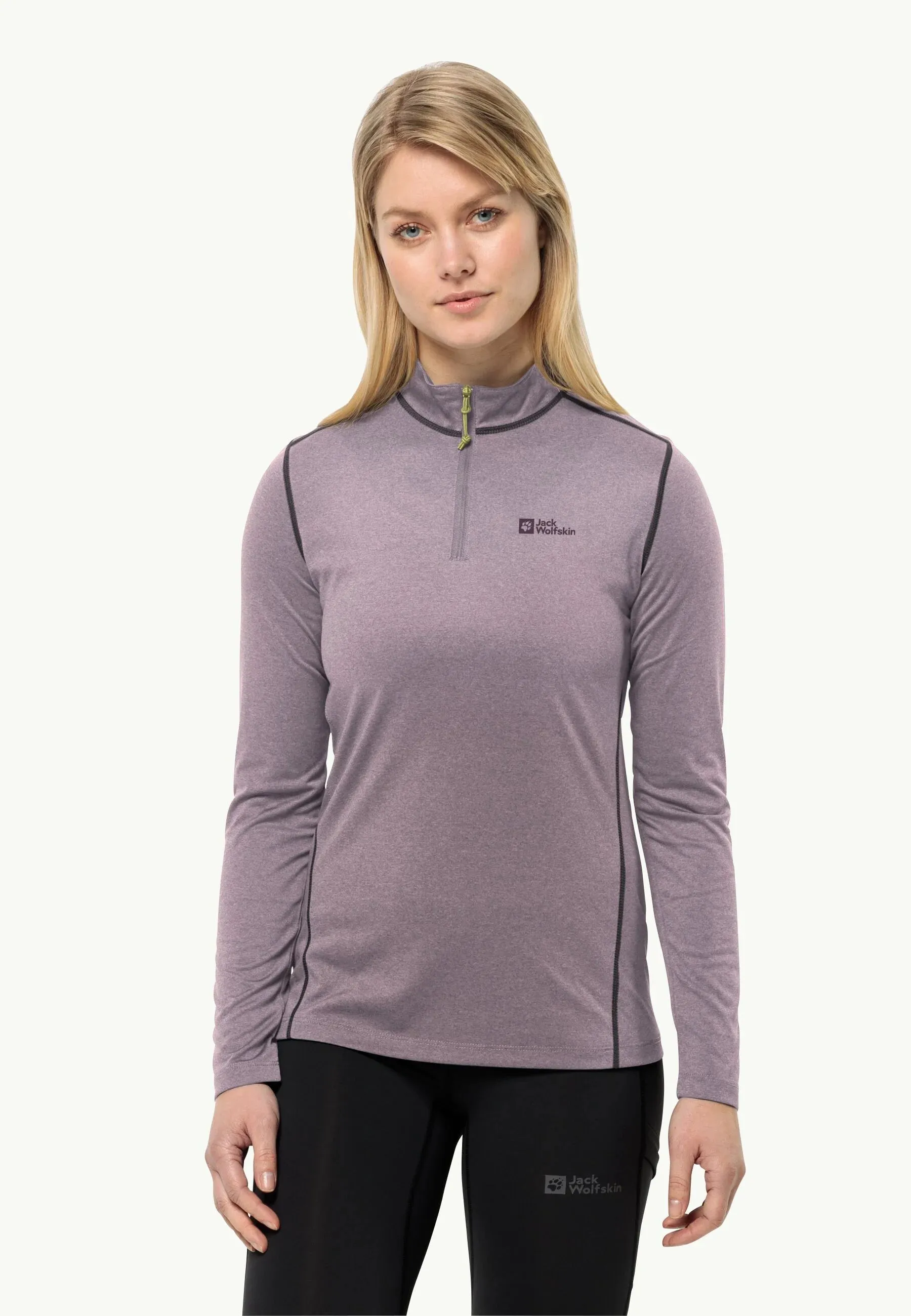 Jack Wolfskin Sky Thermal Half Zip Womens Wild Blossom
