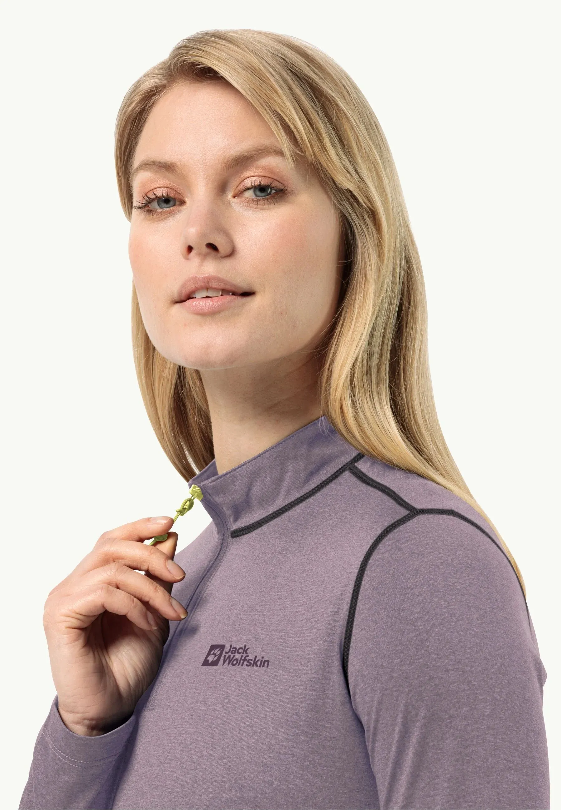 Jack Wolfskin Sky Thermal Half Zip Womens Wild Blossom