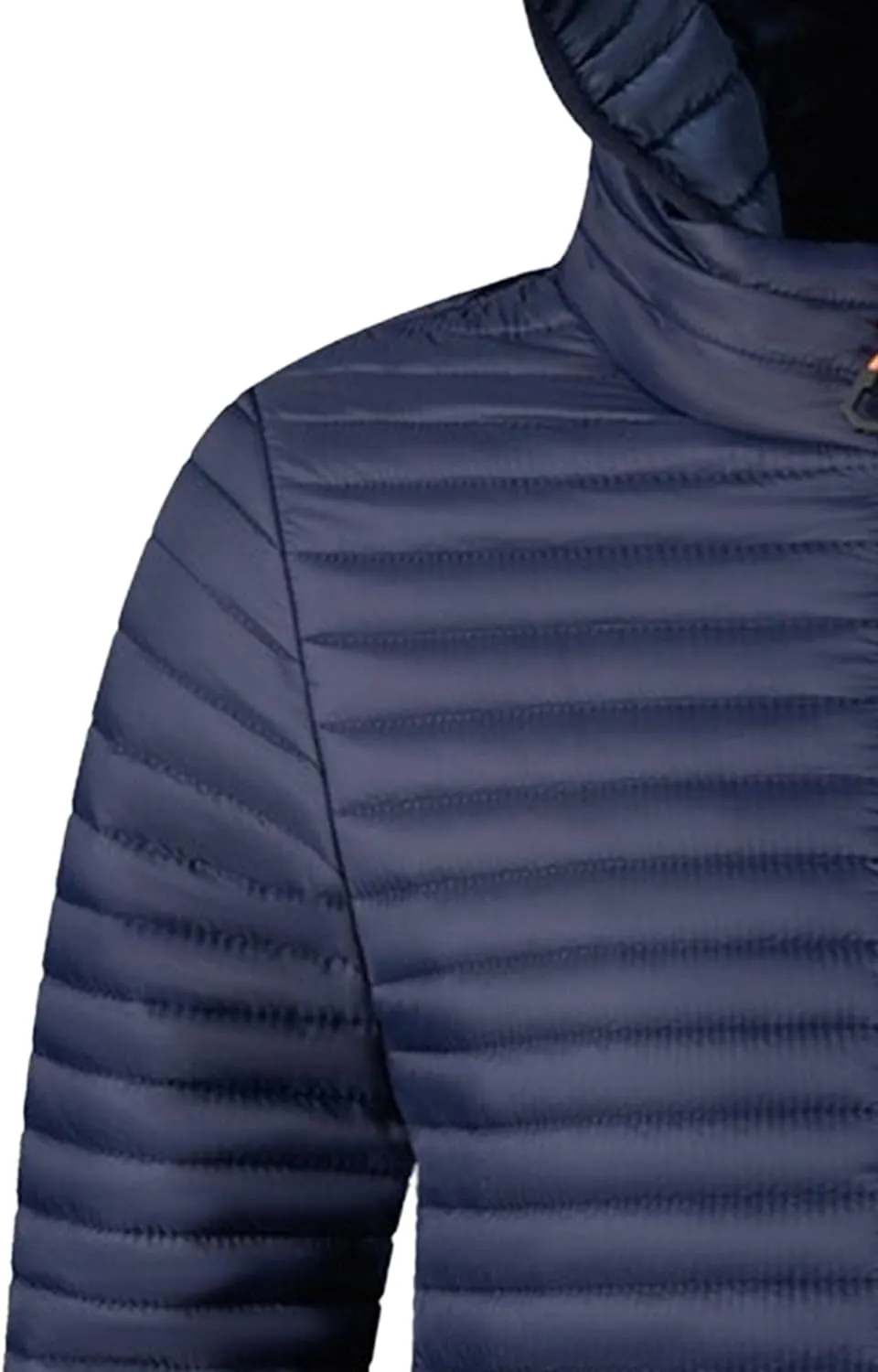 JEKE-DG Men's Zipper Casual Thermal Puffer Jacket Solid Winter Warm Down Coat Thermal Lightweight Bubble Coat