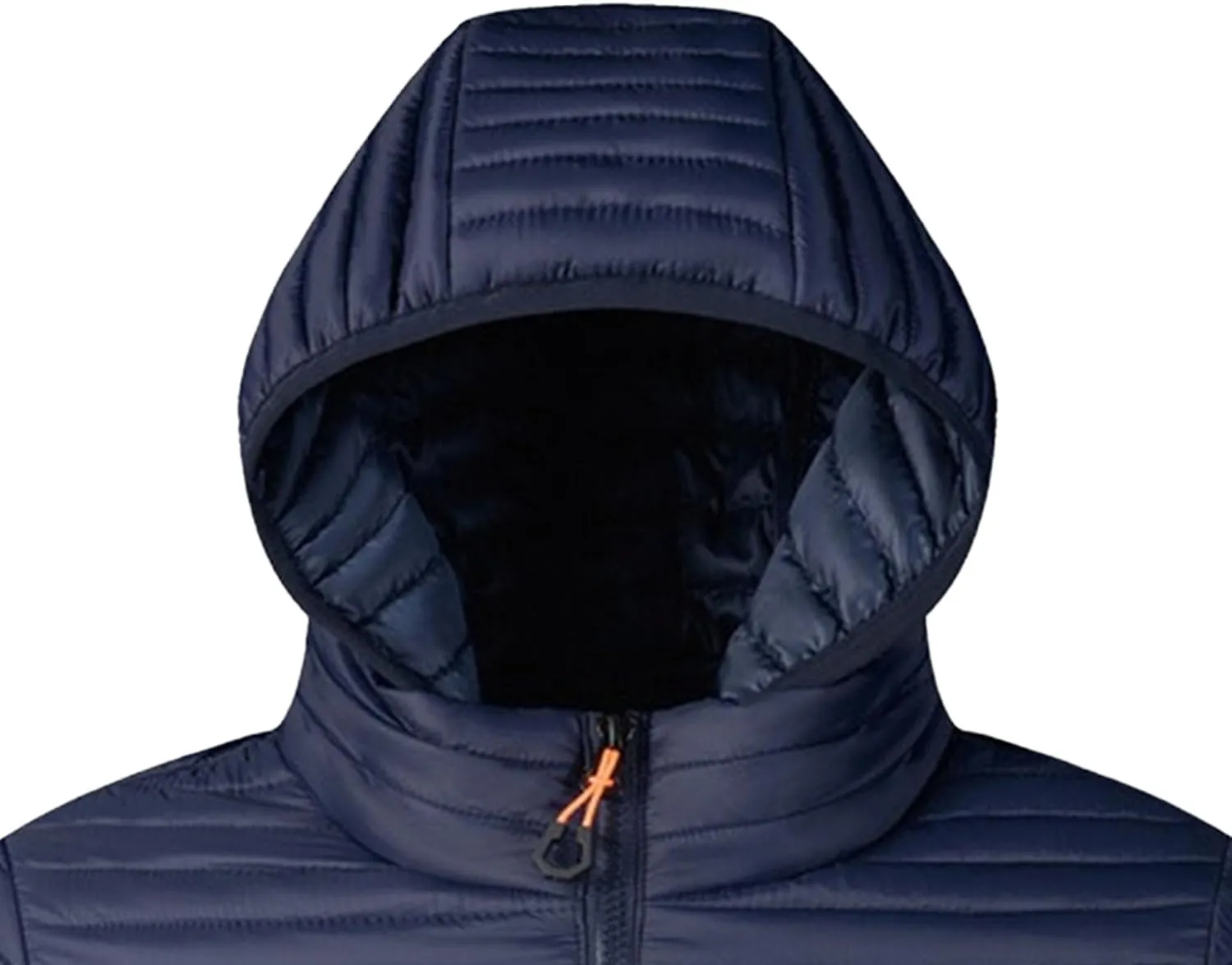 JEKE-DG Men's Zipper Casual Thermal Puffer Jacket Solid Winter Warm Down Coat Thermal Lightweight Bubble Coat