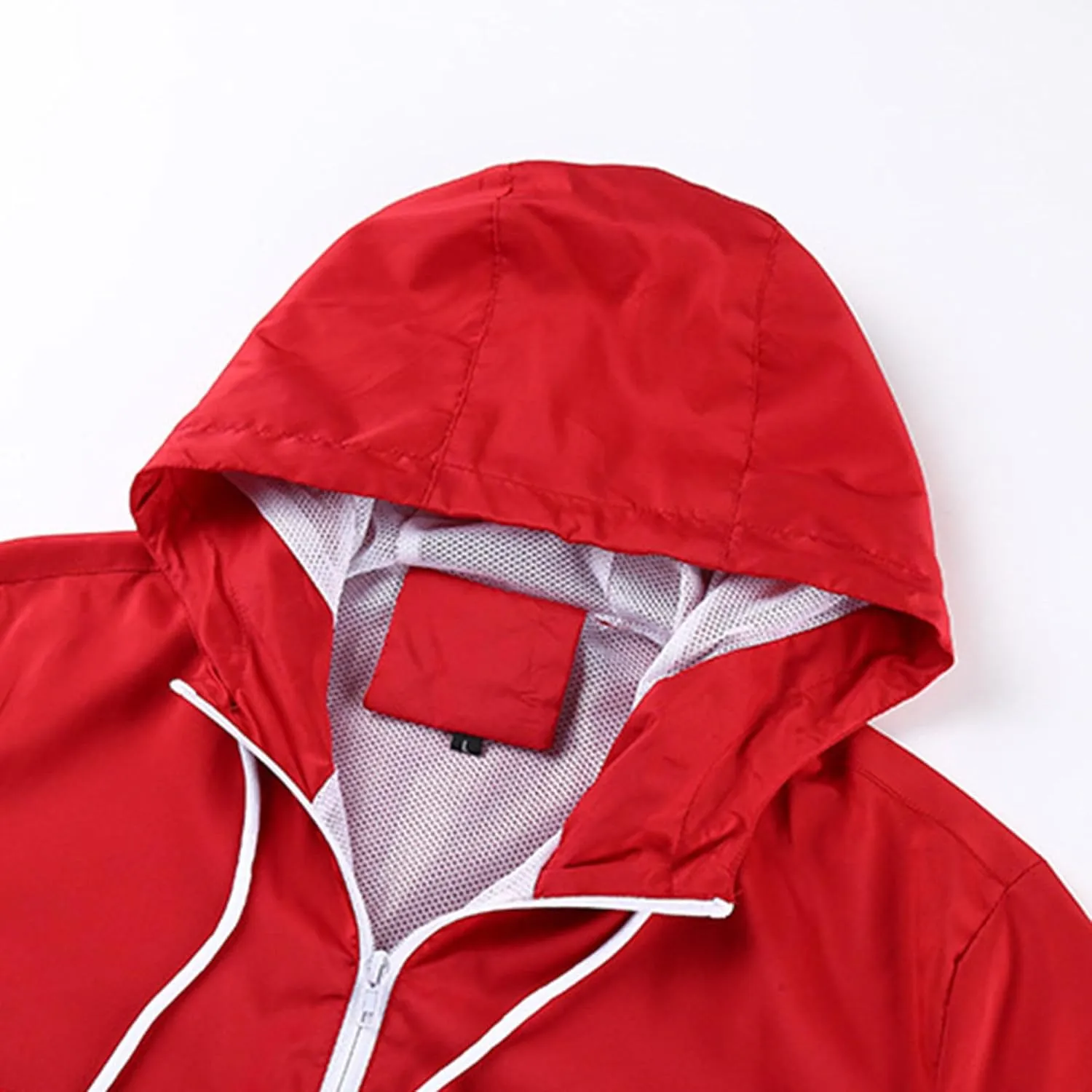 JEShifangjiusu Men's Full Zip Windbreaker Jacket Lightweight Water-Resistant Waterproof Coat Casual Breathable Bomber Jacket