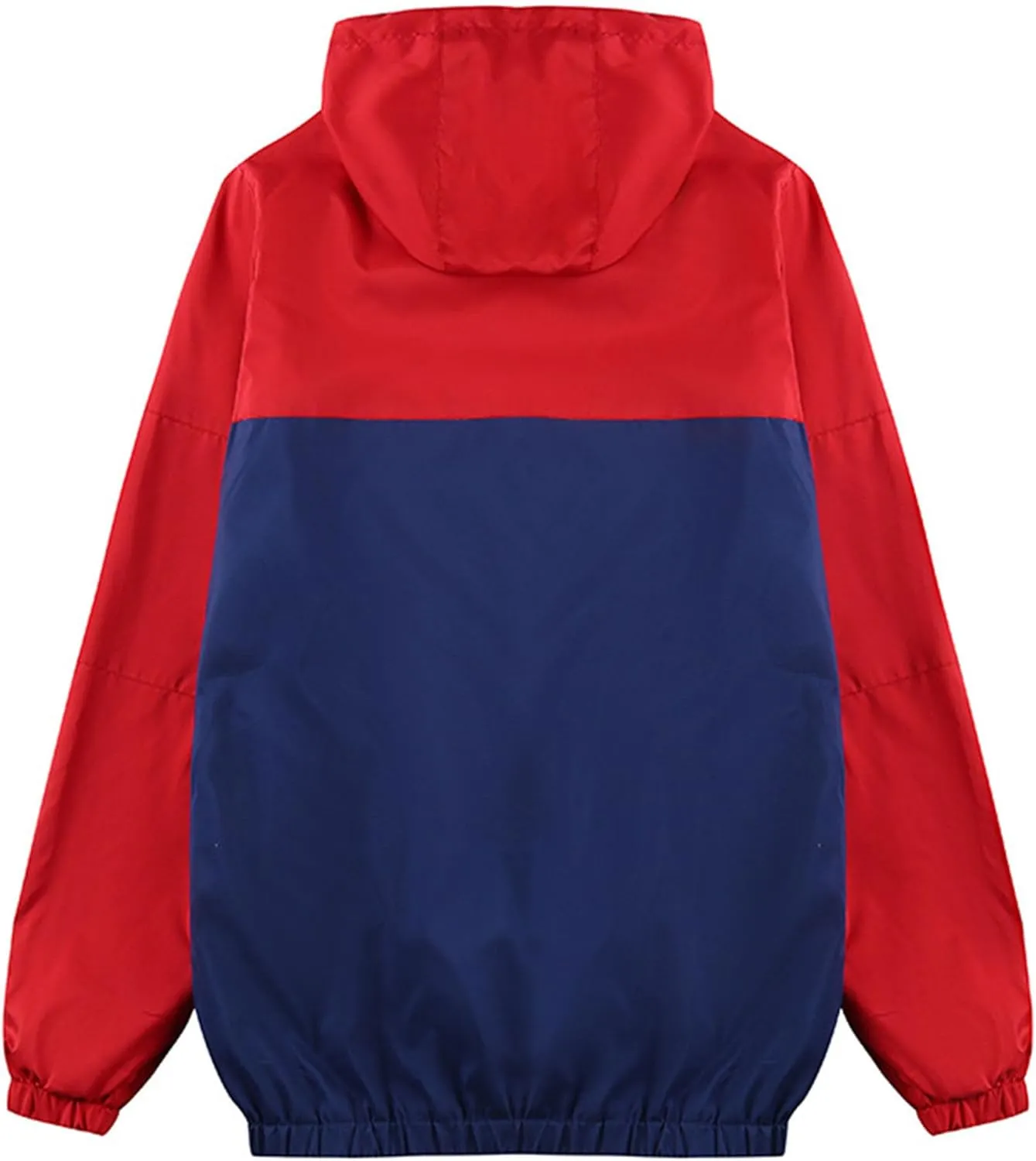 JEShifangjiusu Men's Full Zip Windbreaker Jacket Lightweight Water-Resistant Waterproof Coat Casual Breathable Bomber Jacket