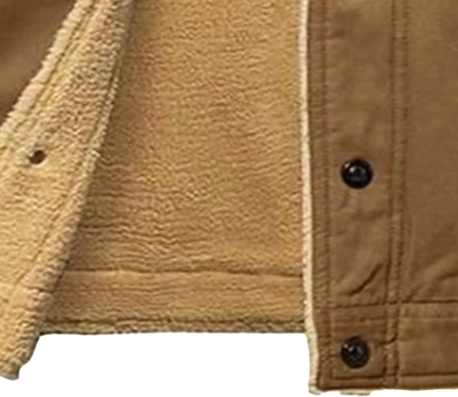 JEShifangjiusu Men'S Warm Sherpa Lined Fleece Coat Button Down Outdoor Jackets Shirt Casual Winter Cotton Military Jacket