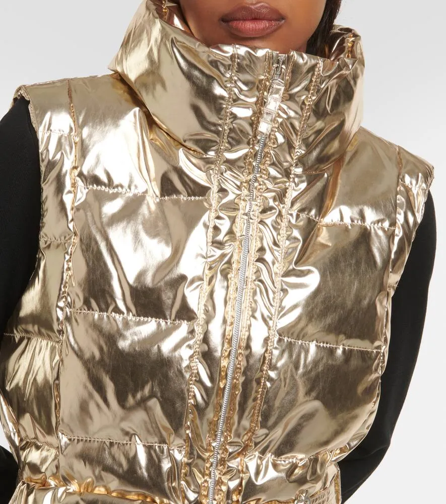 Jet Set Gardena metallic puffer vest
