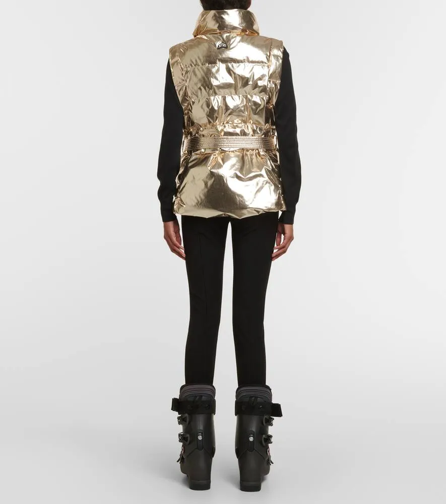 Jet Set Gardena metallic puffer vest