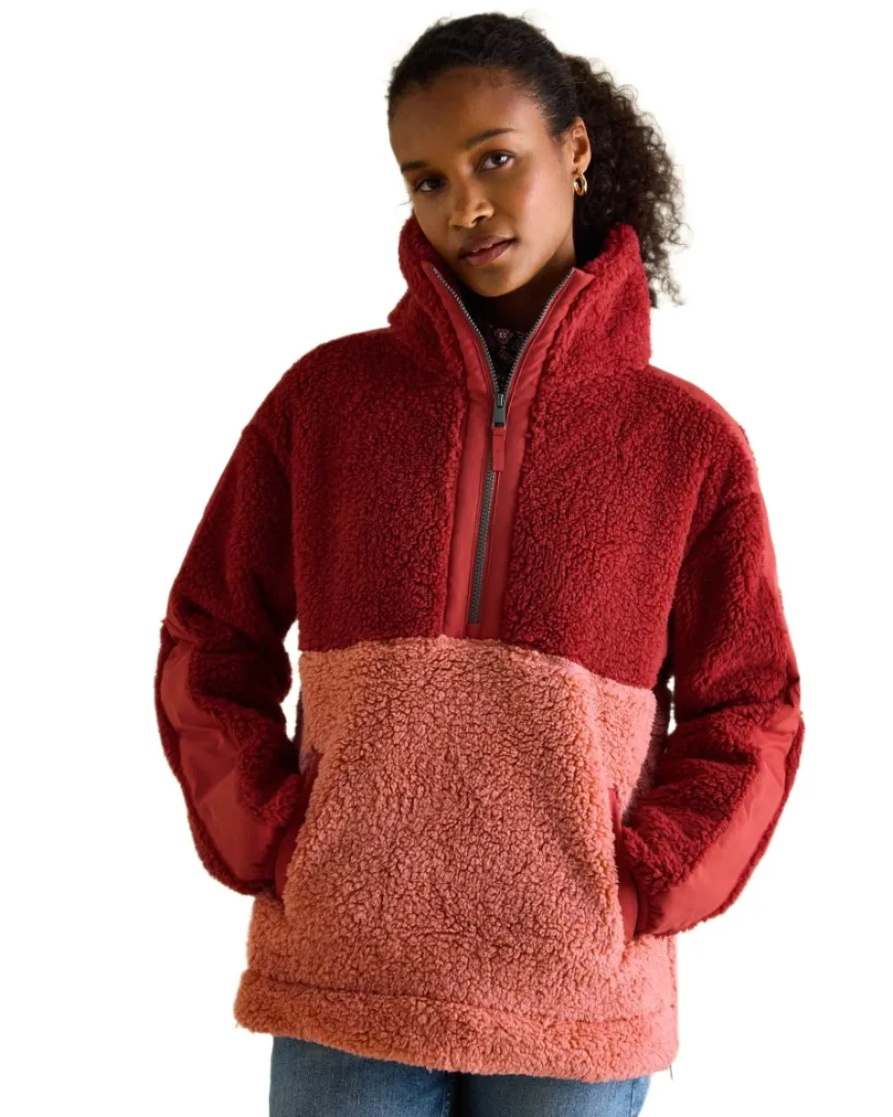Joules Tilly Half Zip Borg Fleece