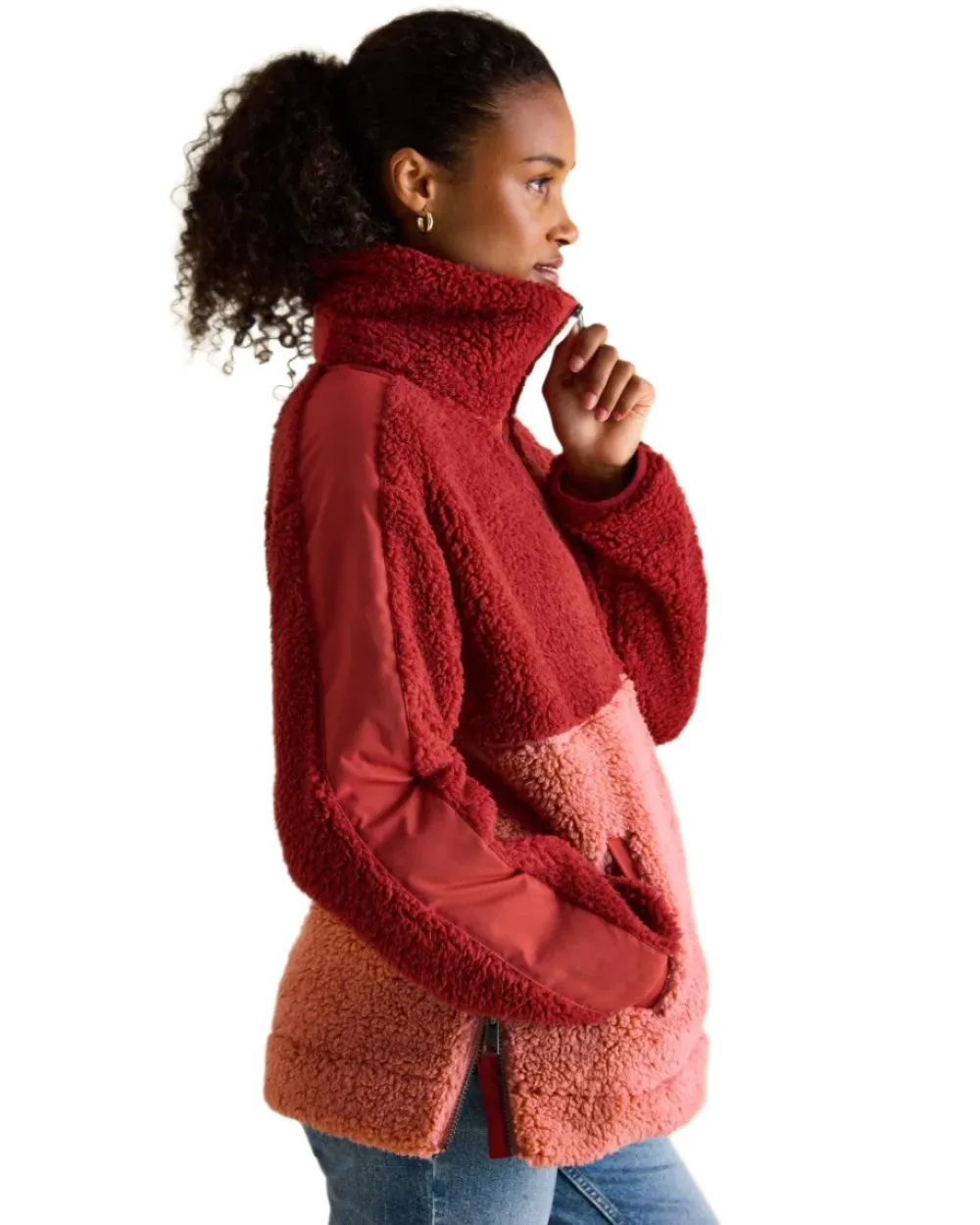 Joules Tilly Half Zip Borg Fleece