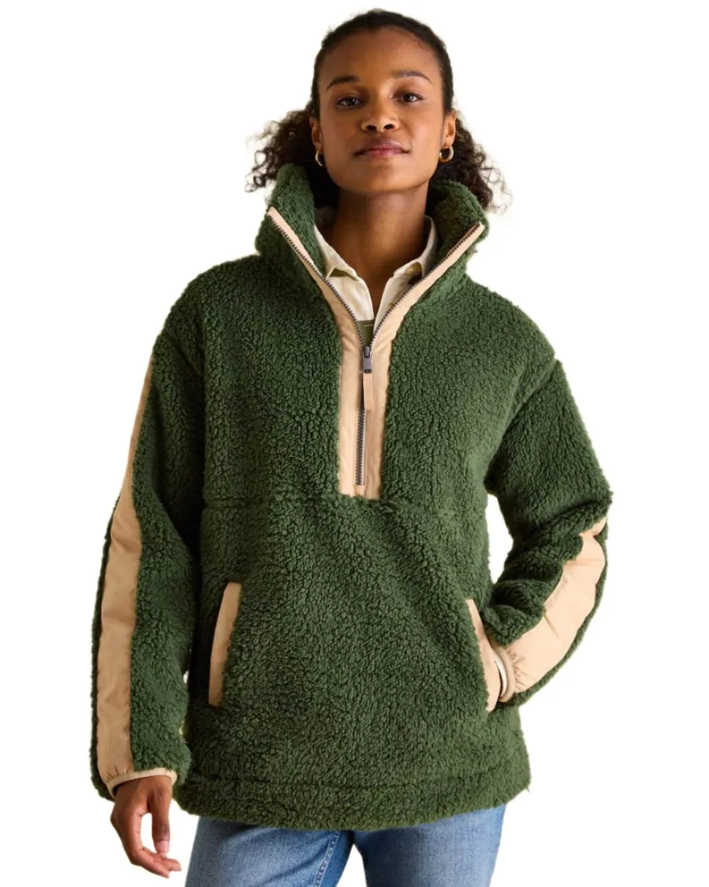 Joules Tilly Half Zip Borg Fleece