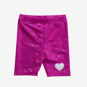 Julia Metallic Bike Shorts