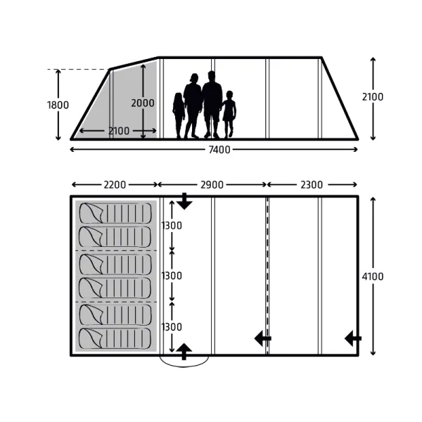 Kampa Croyde 6 Air TC