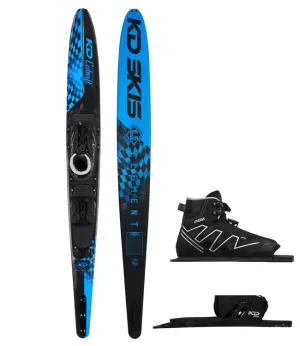 KD Junior Cobalt Slalom Ski With Axcess Boot & RTP (2022)