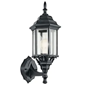 Kichler 49255BK Chesapeake™ 17" 1 Light Wall Light Black