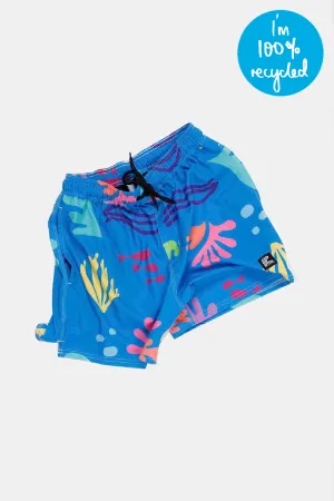 KIDS Reef Beach Boardies Blue (100% Recycled)