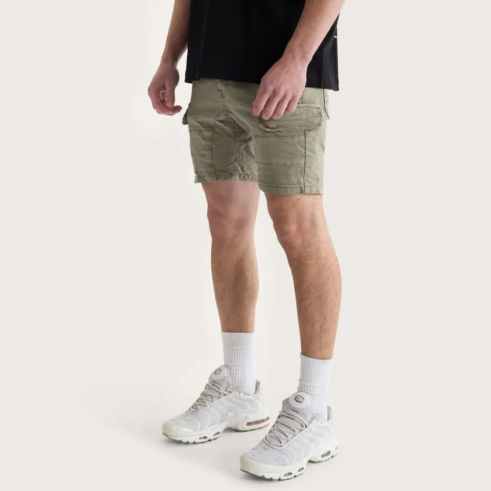 Kiss Chacey Salem Cargo Short - Vintage Khaki