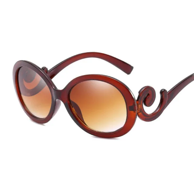 Ladies Vintage Oval Designer Sunglasses  UV400