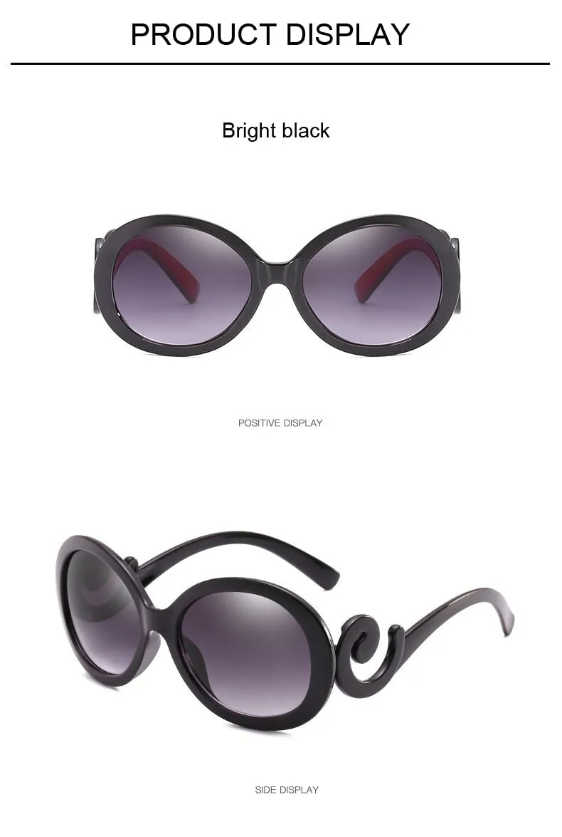 Ladies Vintage Oval Designer Sunglasses  UV400